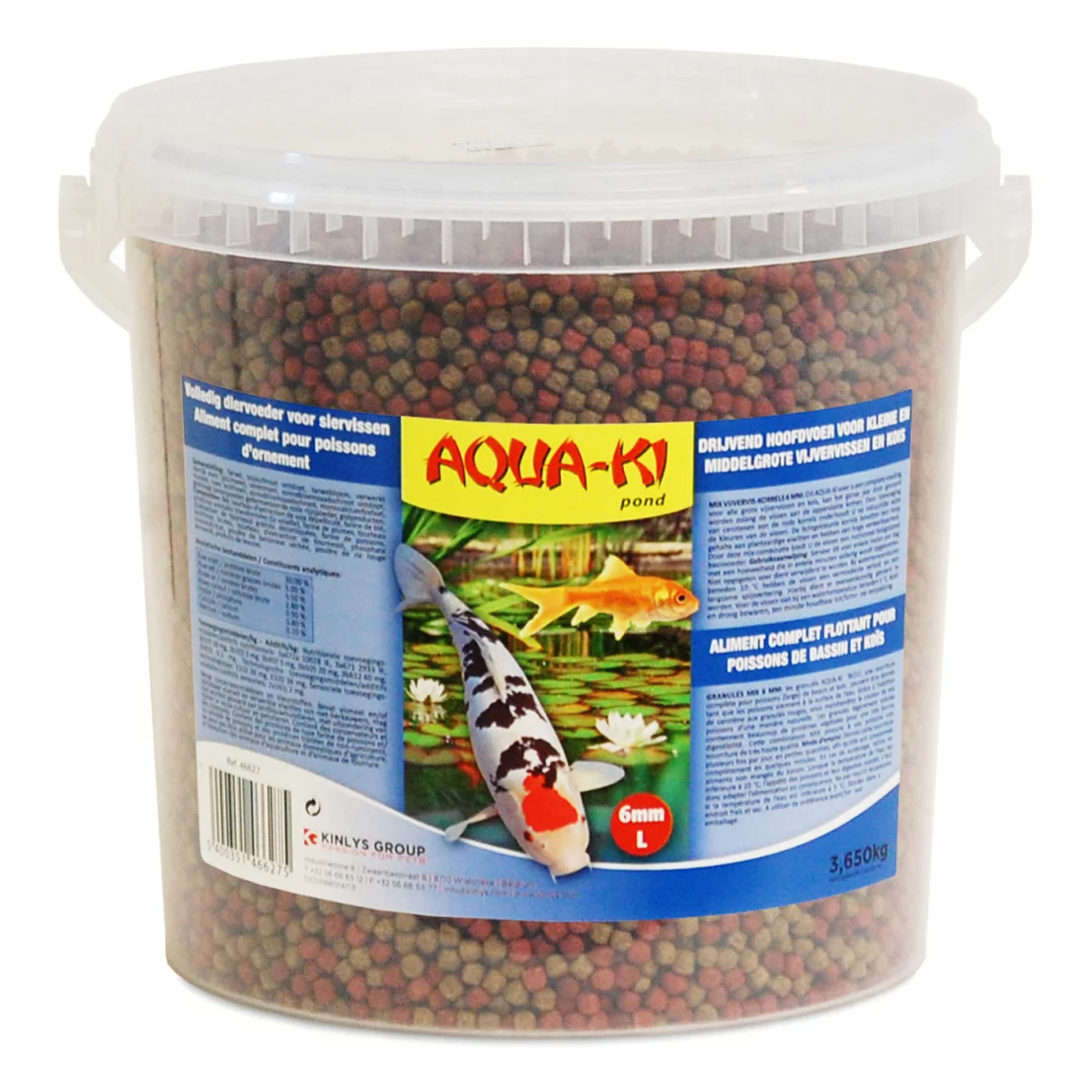 AQUA-KI BLUE POND FISH MIX 6MM 10L - 3,65KG BUCKET