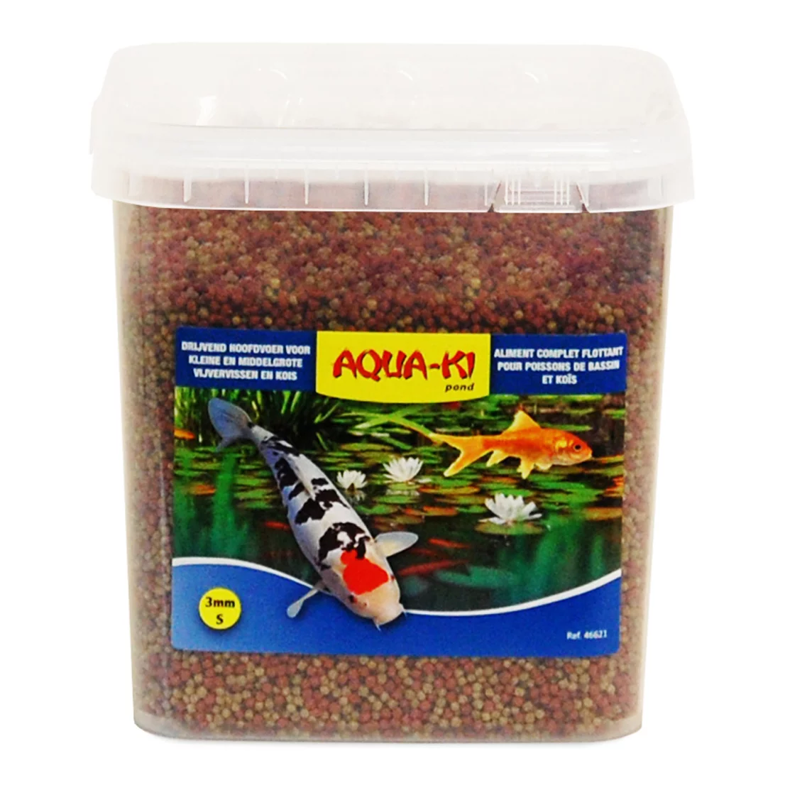 AQUA-KI BLAUW VIJVERVISKORRELS 3MM 5,4L - 1,89KG EMMER