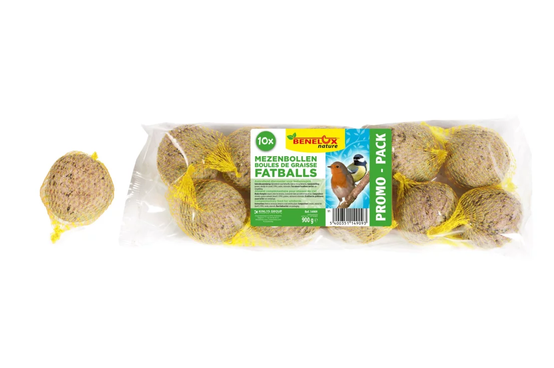 MEZENBOLLEN  VOOR TUINVOGELS 10 ST X 90G /ZAKJE