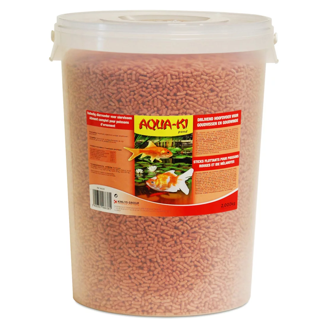 AQUA-KI ROOD VIJVERSTICKS 25L - 2KG EMMER