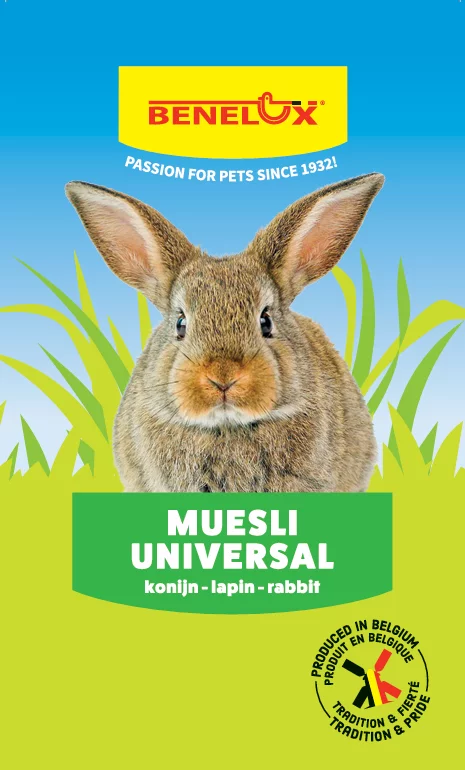 KNAAGDIERMUESLI 4,5KG HANDVATZAK