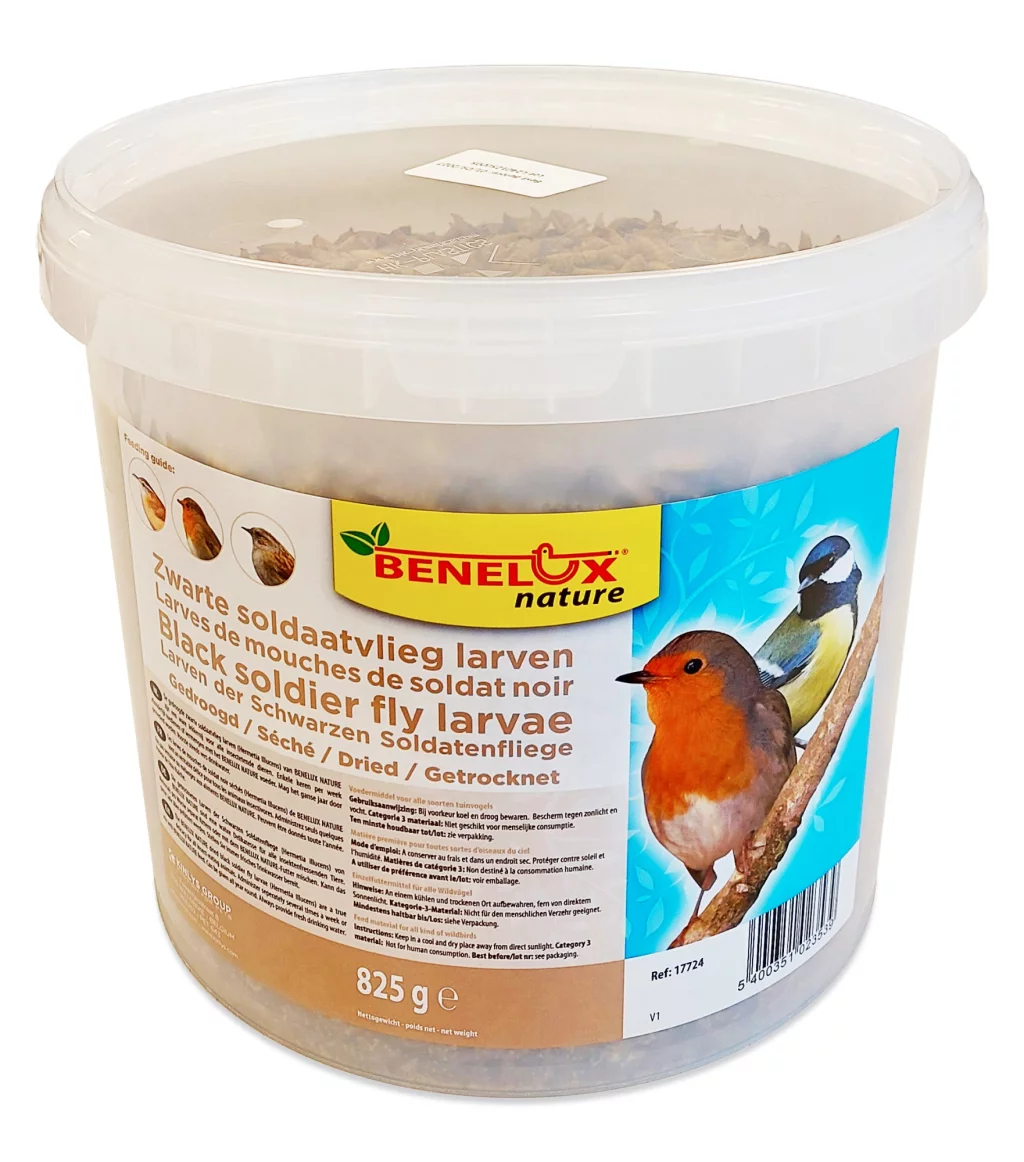 ZWARTE SOLDAATVLIEG LARVEN 5,5L (825G) EMMER