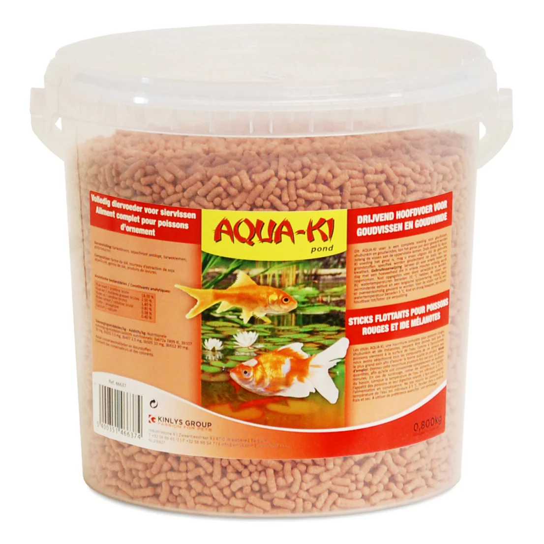 AQUA-KI ROOD VIJVERSTICKS 10L - 0,8KG EMMER