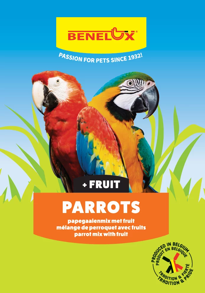 PAPEGAAIENMIX MET FRUIT 15KG ZAK